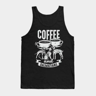 Coffee And Dalmatians Dog Lover Gift Tank Top